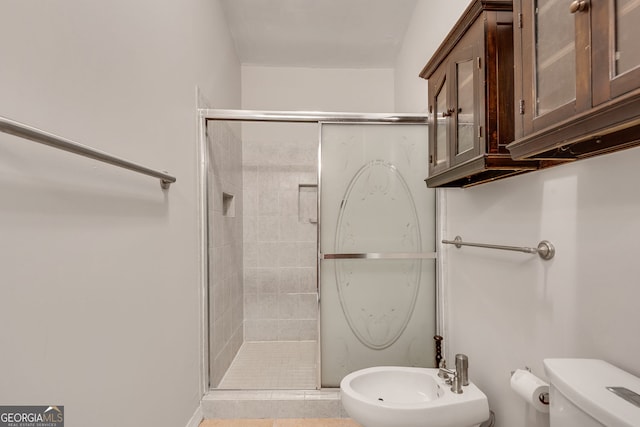 3990 Admiral Dr, Chamblee, GA 30341 - full bath with a shower stall, a bidet, and toilet