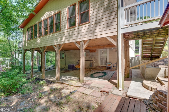 3990 Admiral Dr, Chamblee, GA 30341 - view of patio / terrace featuring central air condition unit