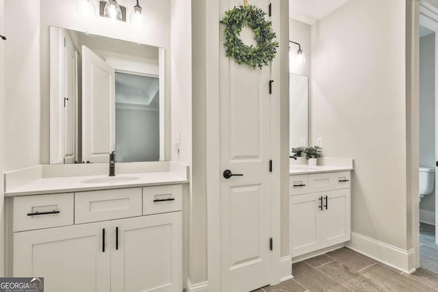 205 Farrell Creek Dr, Senoia, GA 30276 - full bath featuring two vanities and toilet