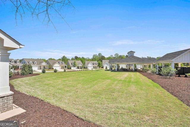 205 Farrell Creek Dr, Senoia, GA 30276 - view of green lawn with a gazebo and a residential view