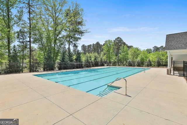 205 Farrell Creek Dr, Senoia, GA 30276 - community pool featuring a patio