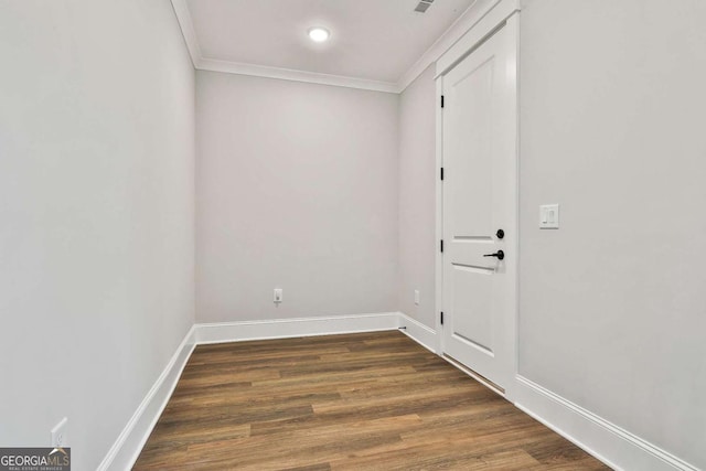 205 Farrell Creek Dr, Senoia, GA 30276 - unfurnished room featuring crown molding and wood finished floors
