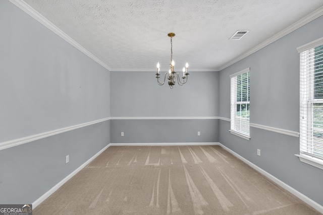 1220 Skipping Rock Ln SW, Grayson, GA 30017 - empty room featuring visible vents, a notable chandelier, and a healthy amount of sunlight