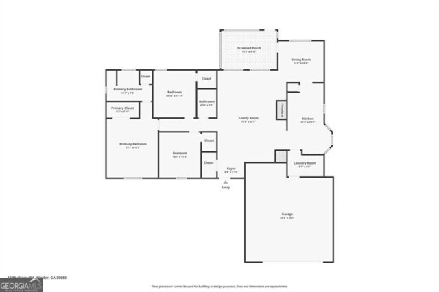 12 Mulberry Rd, Winder, GA 30680 - view of room layout