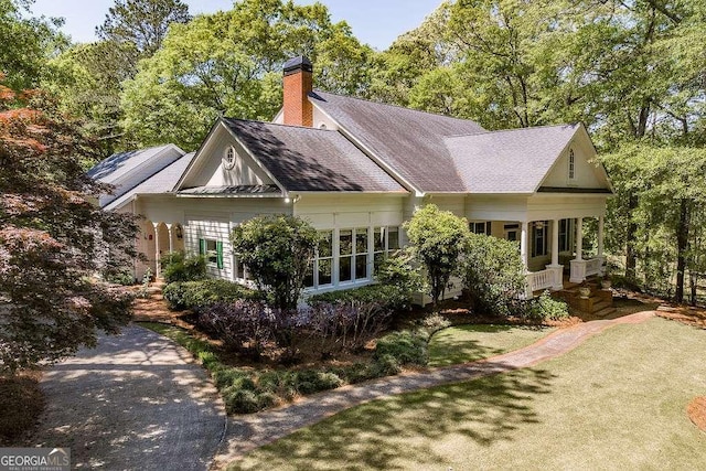 835 Timothy Rd, Athens, GA 30606 - exterior space featuring a chimney and a lawn
