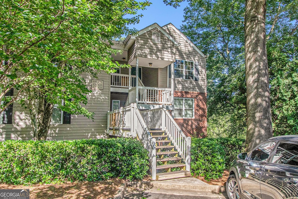 446 Teal Ct, Roswell, GA 30076 - view of front of property featuring stairs and brick siding