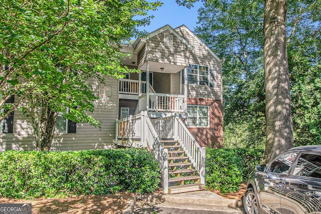 446 Teal Ct, Roswell, GA 30076 - view of front of property featuring stairs and brick siding