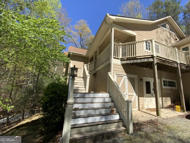 522 Satsuma Ct S, Ellijay, GA 30540 - view of side of property with stairs
