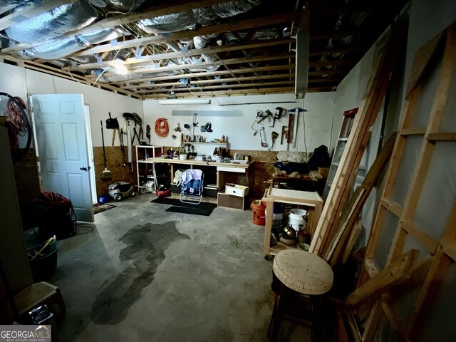 522 Satsuma Ct S, Ellijay, GA 30540 - below grade area featuring a workshop area