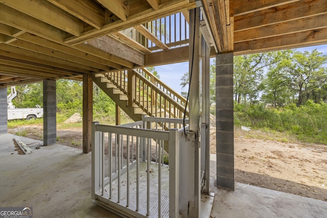 67 Bermuda Bluff Ln, Midway, GA 31320 - view of patio / terrace with stairway