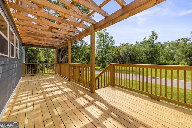 67 Bermuda Bluff Ln, Midway, GA 31320 - deck with a pergola and a yard