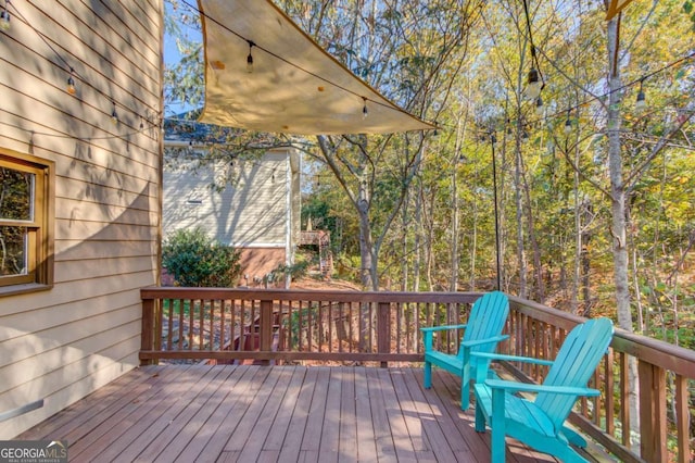 view of deck