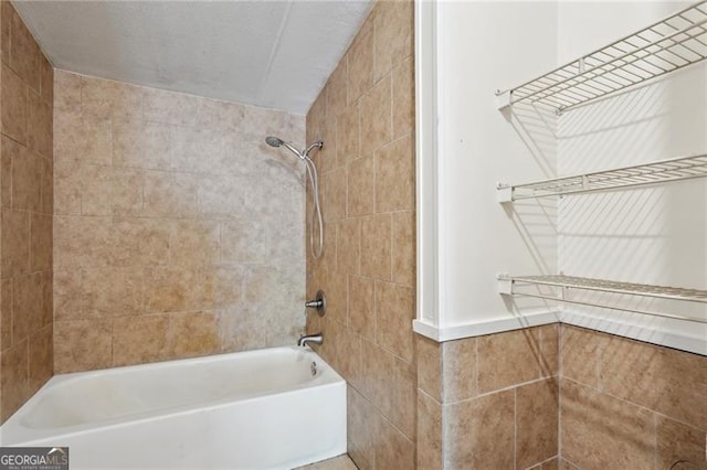 bathroom featuring shower / bathtub combination