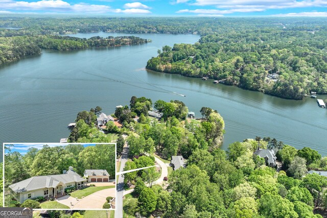 2436 Hawthorne Ln, Gainesville, GA 30506 - aerial overview of property's location with a forest and property boundaries highlighted