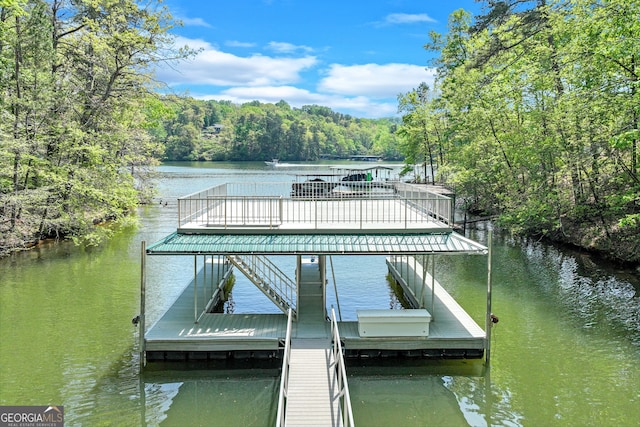 2436 Hawthorne Ln, Gainesville, GA 30506 - view of dock with a water view and a view of trees