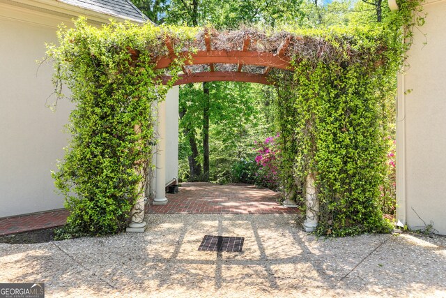 2436 Hawthorne Ln, Gainesville, GA 30506 - view of patio with a pergola