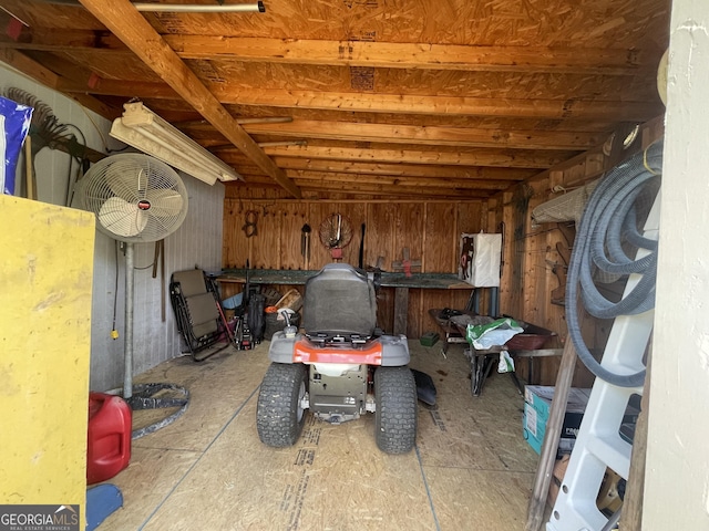 view of storage room
