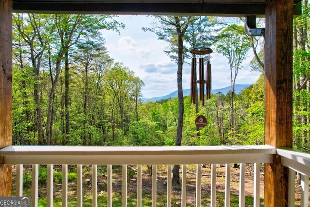 361 Rising Star Rd Unit 14, Ellijay, GA 30536 - balcony with a mountain view