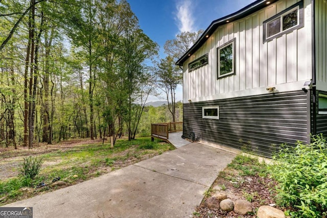 361 Rising Star Rd Unit 14, Ellijay, GA 30536 - view of side of home featuring board and batten siding and a wooden deck