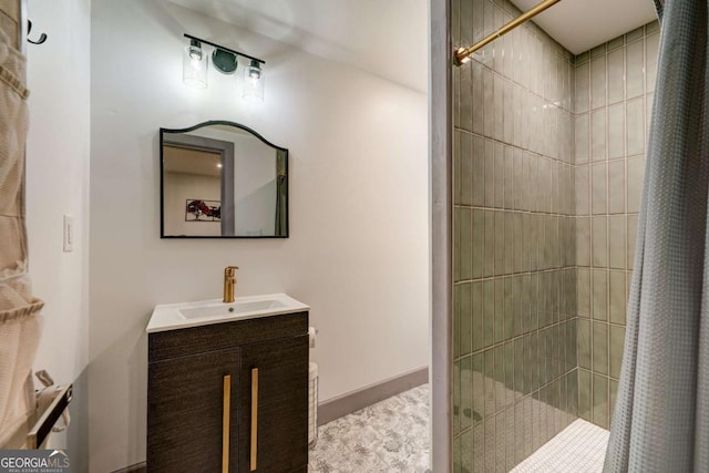 361 Rising Star Rd Unit 14, Ellijay, GA 30536 - full bath featuring a tile shower and vanity