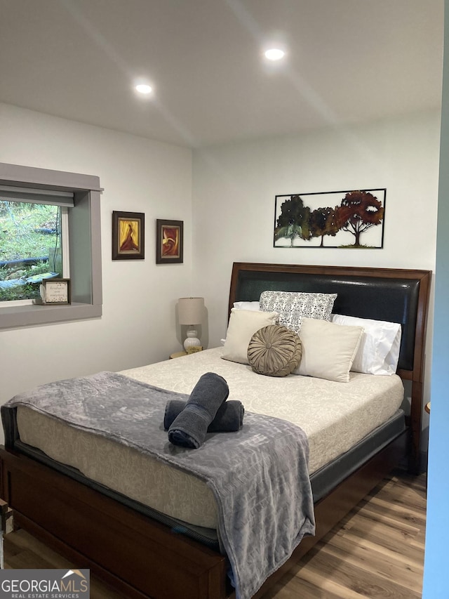 361 Rising Star Rd Unit 14, Ellijay, GA 30536 - bedroom with wood finished floors and recessed lighting