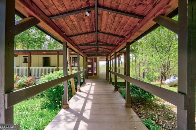 361 Rising Star Rd Unit 14, Ellijay, GA 30536 - view of wooden terrace