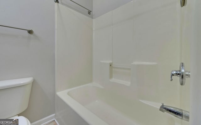 500 Old Mize Rd, Toccoa, GA 30577 - full bathroom featuring toilet and baseboards