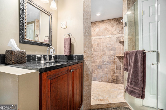 629 Gold Valley Pass, Canton, GA 30114 - full bath with vanity and tiled shower