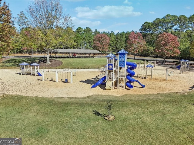 629 Gold Valley Pass, Canton, GA 30114 - communal playground featuring a yard