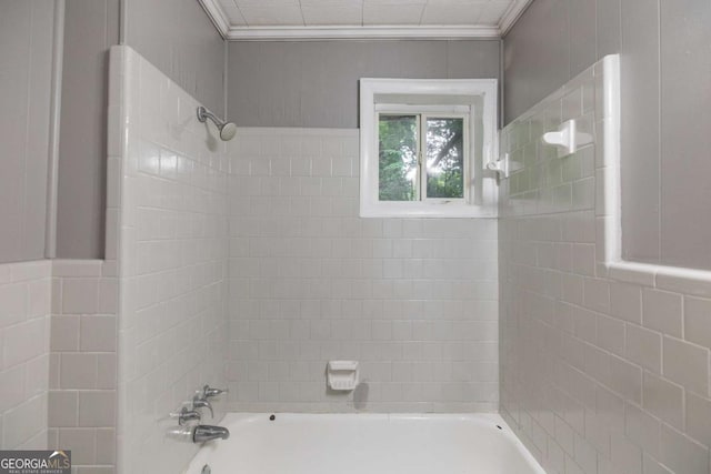 451 Woodlawn Dr, Crawford, GA 30630 - full bathroom with crown molding and shower / tub combination