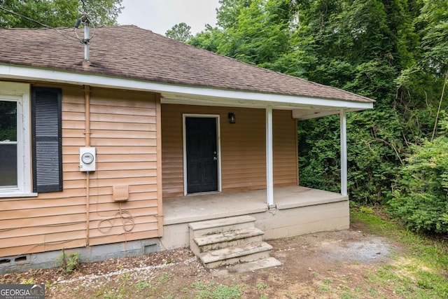 451 Woodlawn Dr, Crawford, GA 30630 - exterior space featuring a porch, crawl space, and a shingled roof