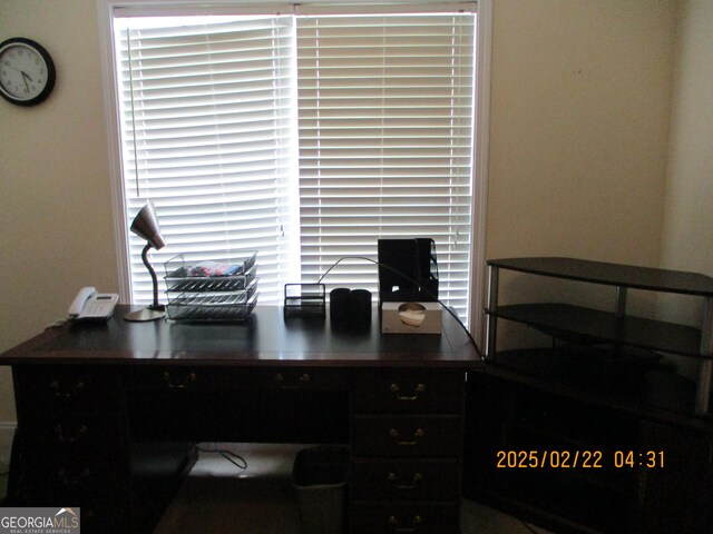 view of office area