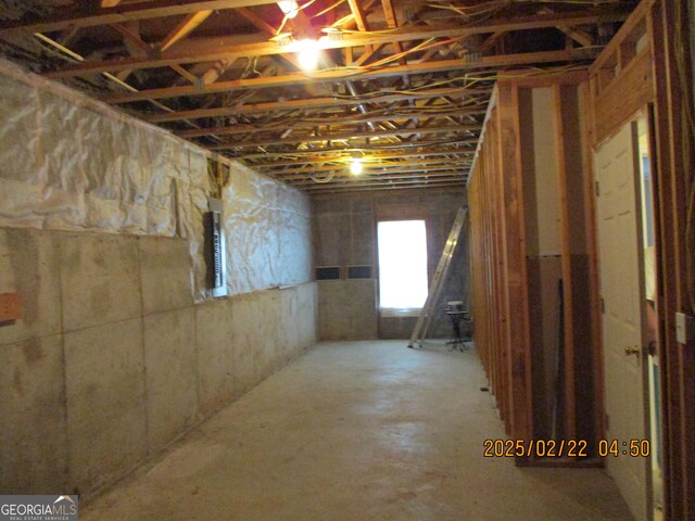 view of basement