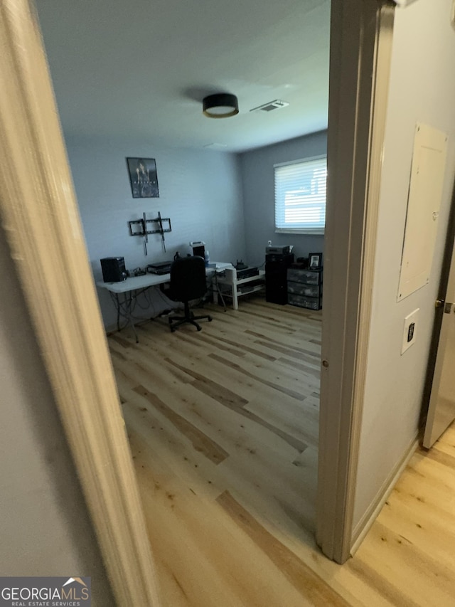 2461 Mcalpin Ter, East Point, GA 30344 - home office with wood finished floors
