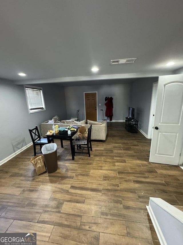 2461 Mcalpin Ter, East Point, GA 30344 - dining space featuring wood finished floors and recessed lighting