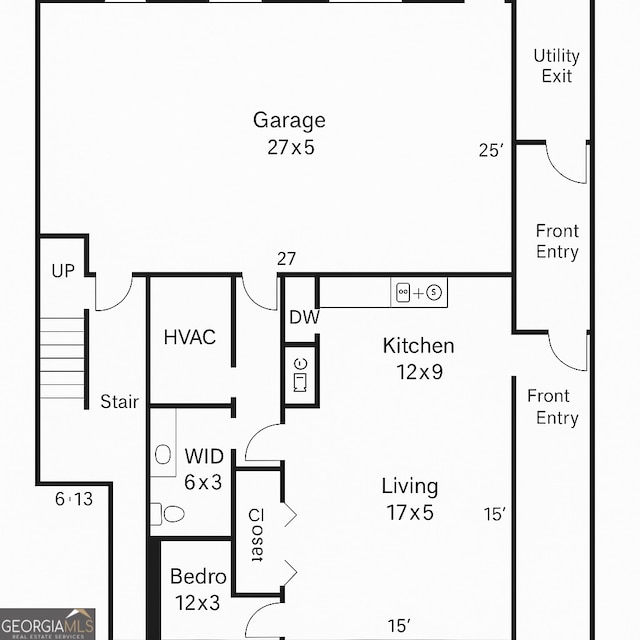 2461 Mcalpin Ter, East Point, GA 30344 - view of floor plan / room layout