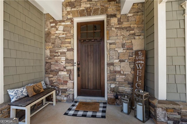 3883 Wakefield Hall Sq SE, Smyrna, GA 30080 - entrance to property featuring stone siding
