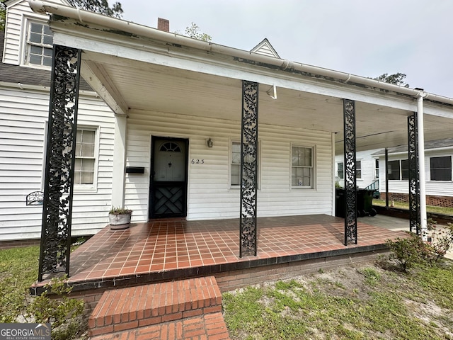 623 Mcdonald St, Waycross, GA 31503 - property entrance featuring covered porch