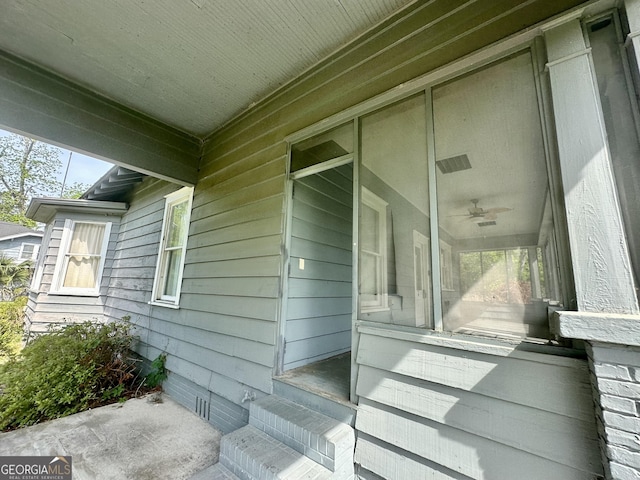 2409 Dorothy St, Waycross, GA 31501 - view of side of home with a ceiling fan