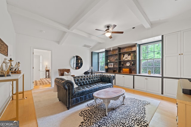 1419 Briarcliff Rd, Macon, GA 31201 - living room featuring a healthy amount of sunlight, visible vents, and light wood-type flooring