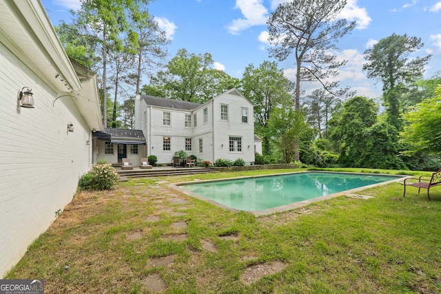 1419 Briarcliff Rd, Macon, GA 31201 - pool featuring a lawn and a patio