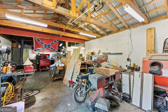 4701 Cleveland Hwy, Gainesville, GA 30506 - garage with a workshop area