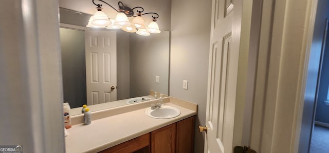 bathroom with vanity
