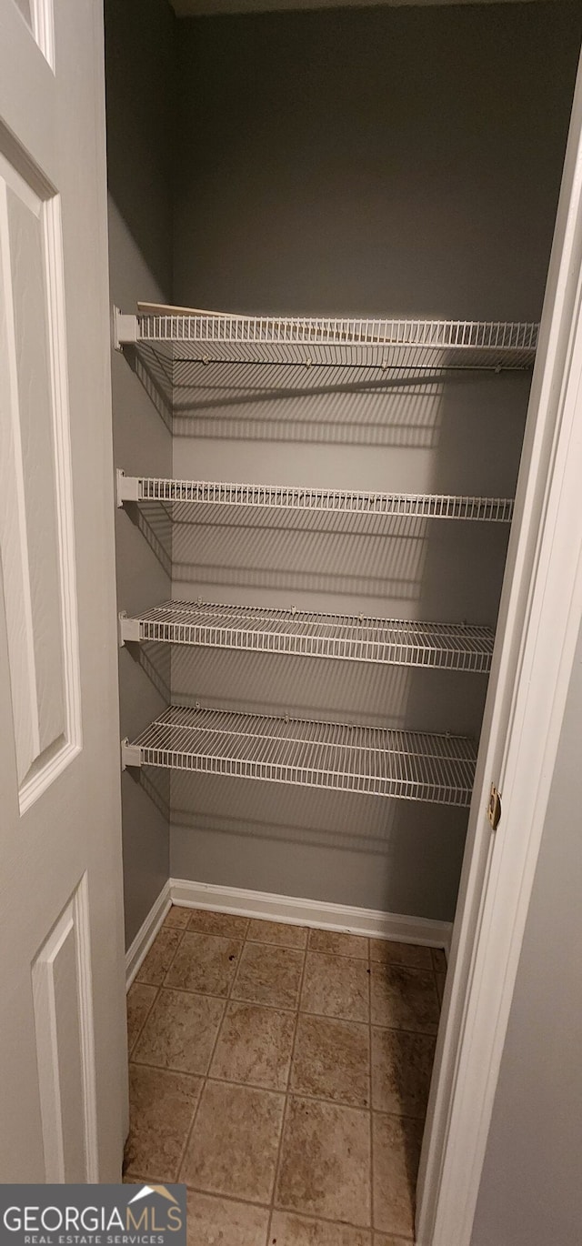 view of storage area