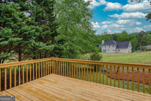 1533 Fallen Leaf Dr SW, Marietta, GA 30064 - wooden terrace featuring a yard
