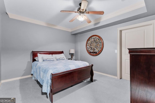 1985 Chapel Estates Ln, Dacula, GA 30019 - carpeted bedroom with crown molding and ceiling fan