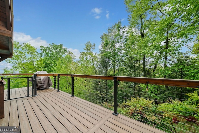 399 Ranch Mountain Dr, Dahlonega, GA 30533 - view of wooden terrace