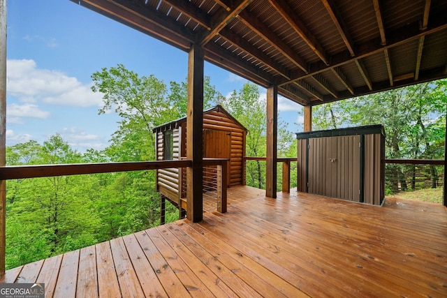 399 Ranch Mountain Dr, Dahlonega, GA 30533 - view of wooden deck