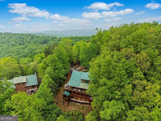 399 Ranch Mountain Dr, Dahlonega, GA 30533 - aerial view featuring a view of trees