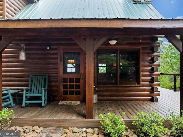 399 Ranch Mountain Dr, Dahlonega, GA 30533 - view of wooden deck